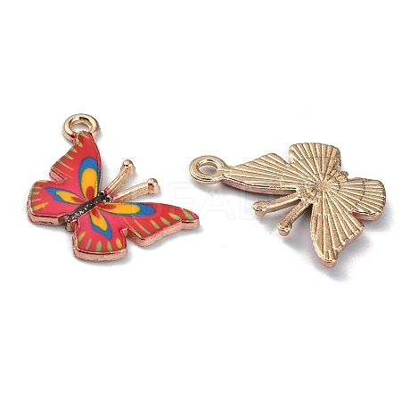 Alloy Enamel Printed Pendants ENAM-CJC0006-66B-1