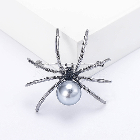 Spider with Plastic Pearl Pins PW-WG19805-01-1