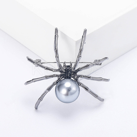 Spider with Plastic Pearl Pins PW-WG19805-01-1