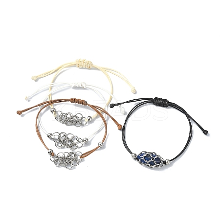 304 Stainless Steel Macrame Pouch Bracelet Making for Stone Holder AJEW-JB01193-1