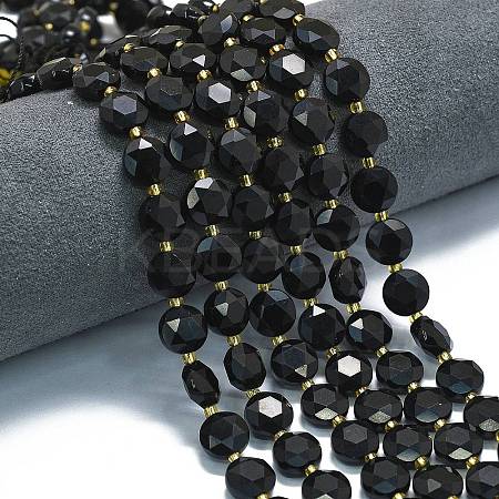 Natural Obsidian Beads Strands G-C116-A105-01-1