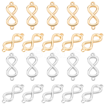 20Pcs 2 Colors Brass Links Connectors KK-GA0001-99-1