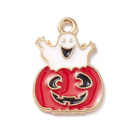 Halloween Alloy Enamel Pendants ENAM-B057-01A-1