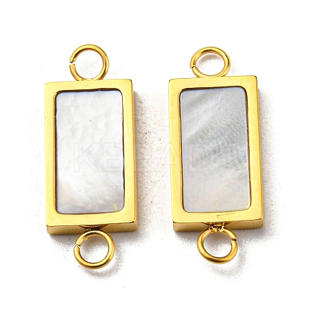 304 Stainless Steel Shell Connector Charms STAS-L022-012G-1