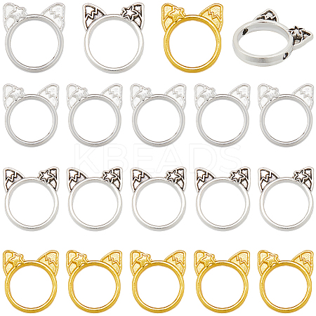 90Pcs 3 Colors Alloy Bead Frame FIND-SC0015-74-1