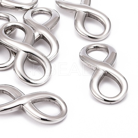 Tarnish Resistant Smooth Surface 304 Stainless Steel Infinity Links connectors LS-STAS-N006-03-1