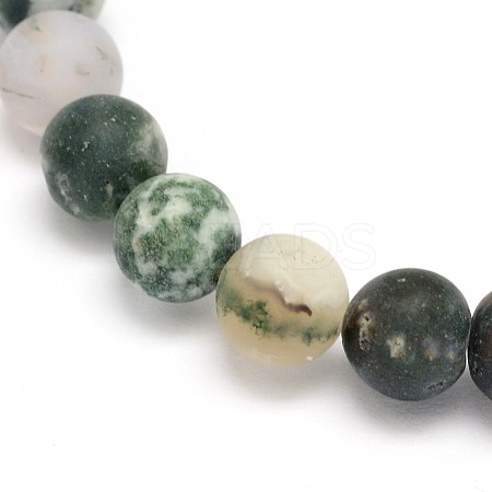 Natural Tree Agate Beads Strands G-G735-02F-10mm-1