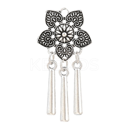 Tibetan Style Alloy Big Pendants AL-CBAAECB-02AS-B-1