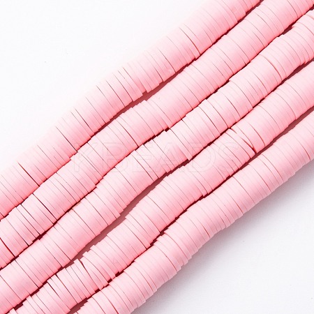 Handmade Polymer Clay Beads Strands CLAY-R089-8mm-Q092-1
