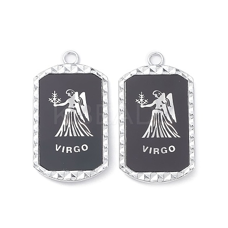 Alloy Twelve Constellations Series Big Pendants PALLOY-O107-01P-03-1