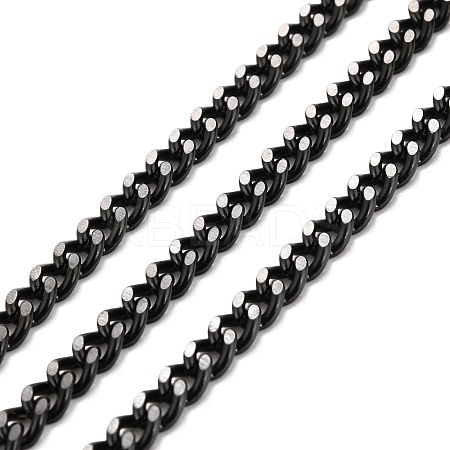 PVD Vacuum Plating 304 Stainless Steel Cuban Link Chains CHS-K016-03C-EB-1