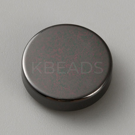 Flat Round Brass Button Covers Settings KK-WH0079-193A-B-1