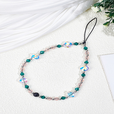 1Pc Acrylic Beaded Mobile Straps for Women AJEW-LP0006-98-1