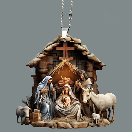 The Birth of Jesus Hanging Ornaments PW-WG35527-03-1