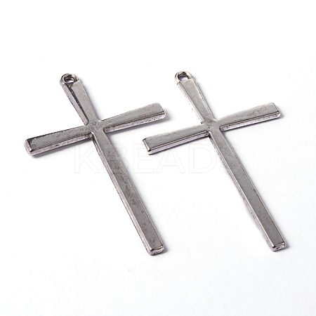 Tibetan Style Alloy Cross Large Pendants LS-EAAA0100Y-NF-1