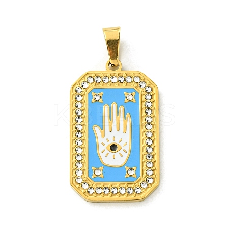 Ion Plating(IP) 304 Stainless Steel Pendants LS-STAS-C101-08G-09-1