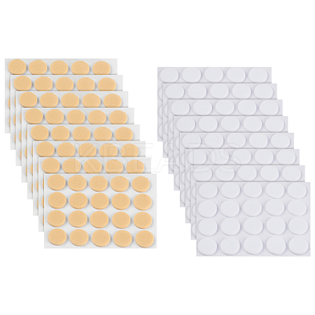 320Pcs 2 Colors EVA Flat Round Invisible Earring Ear Support FIND-SC0001-91-1