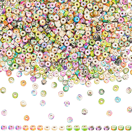 6 Strands 6 Colors Baking Paint Synthetic Turquoise Beads Strands G-SC0003-30A-1