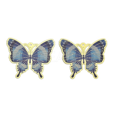 Brass Enamel Pendants KK-Z088-01LG-01-1