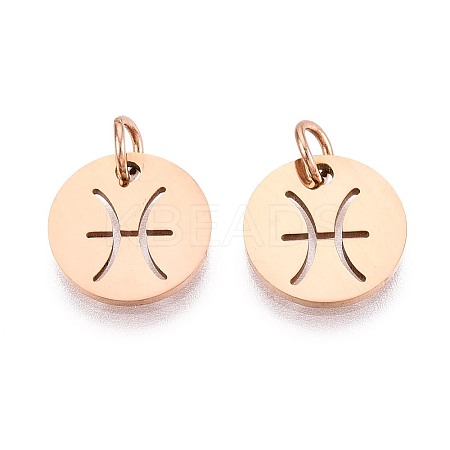 304 Stainless Steel Charms STAS-Q201-T445-12R-1