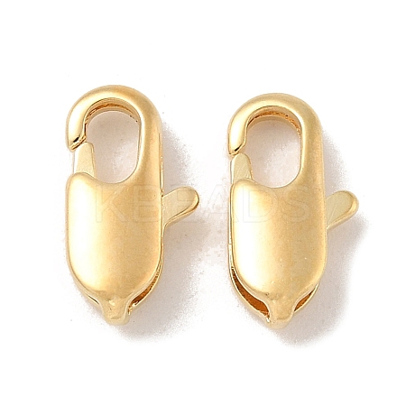 Brass Lobster Claw Clasps KK-H503-35G-01-1
