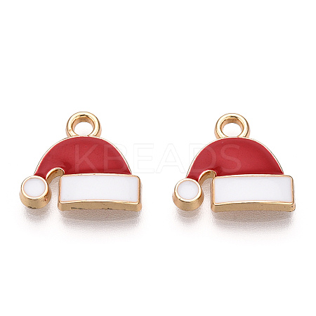 Golden Plated Alloy Enamel Charms LS-X-ENAM-T009-96-RS-1