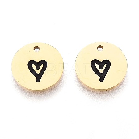 304 Stainless Steel Enamel Charms STAS-T064-69G-02-1