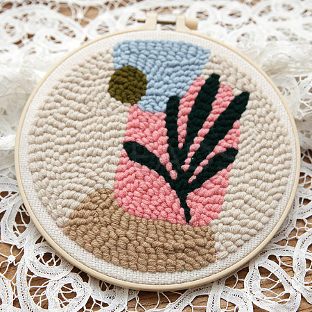 DIY Punch Embroidery Starter Kit BOHO-PW0001-073A-1