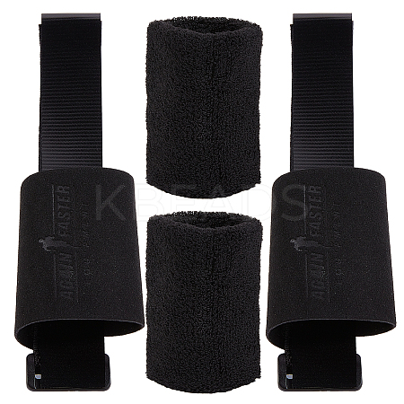 1 Set Fibre Hand Grips for Weightlifting AJEW-GF0005-51-1