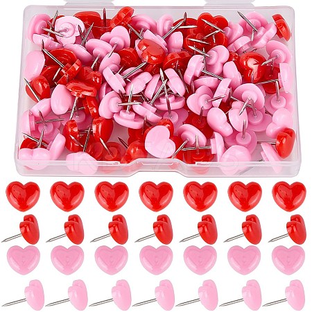 Heart Plastic Push Pin FIND-WH20003-88C-1