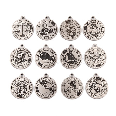 Non-Tarnish (Defective Closeout Sale: Scratched) 201 Stainless Steel Pendants STAS-XCP0001-91-1