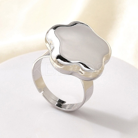 304 Stainless Steel Adjustable Finger Ring RJEW-H244-02P-1
