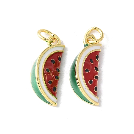 Brass Enamel Pendants KK-A252-38G-05-1