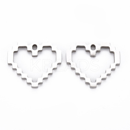 Non-Tarnish 201 Stainless Steel Pendants STAS-N088-29P-NR-1
