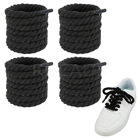 4 Pairs Cotton Shoelaces FIND-FH0012-04B-1