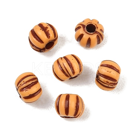 Opaque Acrylic Imitation Wood Beads AC-CBAB80E-01C-1