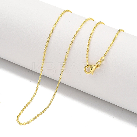 Brass Cable Chain Necklaces for Women NJEW-G084-16LG-1