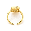 Brass Letter Open Cuff Rings for Women RJEW-G313-01B-G-3