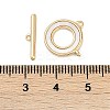 Brass & Shell Toggle Clasps KK-K391-10G-4