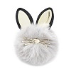 Faux Fur Cat Pendant Keychain ANIM-PW0002-20D-3