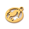 201 Stainless Steel Charms LS-STAS-U016-06G-02-2