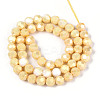 Anti-Tarnish Electroplate Glass Beads Strands EGLA-T021-10mm-15-13-2