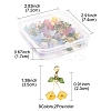 18Pcs 9 Colors Campanula Glass Pendant Decoration HJEW-FS00037-4