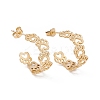 Ion Plating(IP) 304 Stainless Steel Bear Paw Print Wrap Stud Earrings for Women EJEW-B018-12G-1