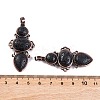 Natural Lava Rock Pendants G-Q158-04-06-3