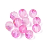 Frosted Baking Paint Glass Beads X1-DGLA-N005-8mm-04-1