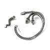 316 Surgical Stainless Steel Cuff Earrings EJEW-E300-01AS-01-2
