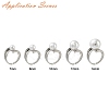 Adjustable Brass Cuff Rings ZIRC-F076-04P-3