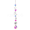 Iron Big Pendant Decorations DJEW-PW0007-02E-1