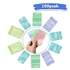 100Pcs 5 Styles Macaron Color Plastic Yin-yang Resealable Bags OPP-YW0001-06E-1